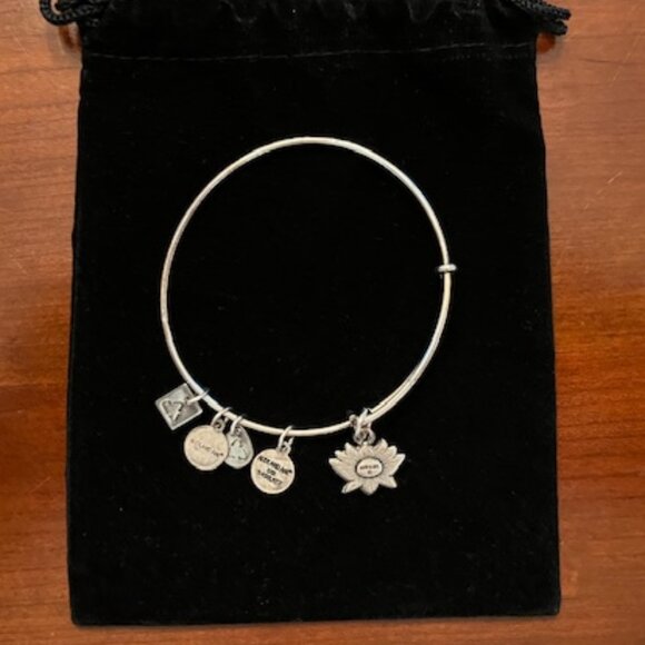 2 Alex and Ani Silver Toned Bangle Bracelets - Picture 5 of 7